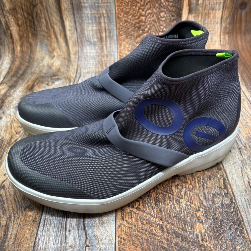 Oofos OOmg Fibre High Bootie Blue Recovery Shoes Womens 9.5 EU 40.5 Q1-1312020-6